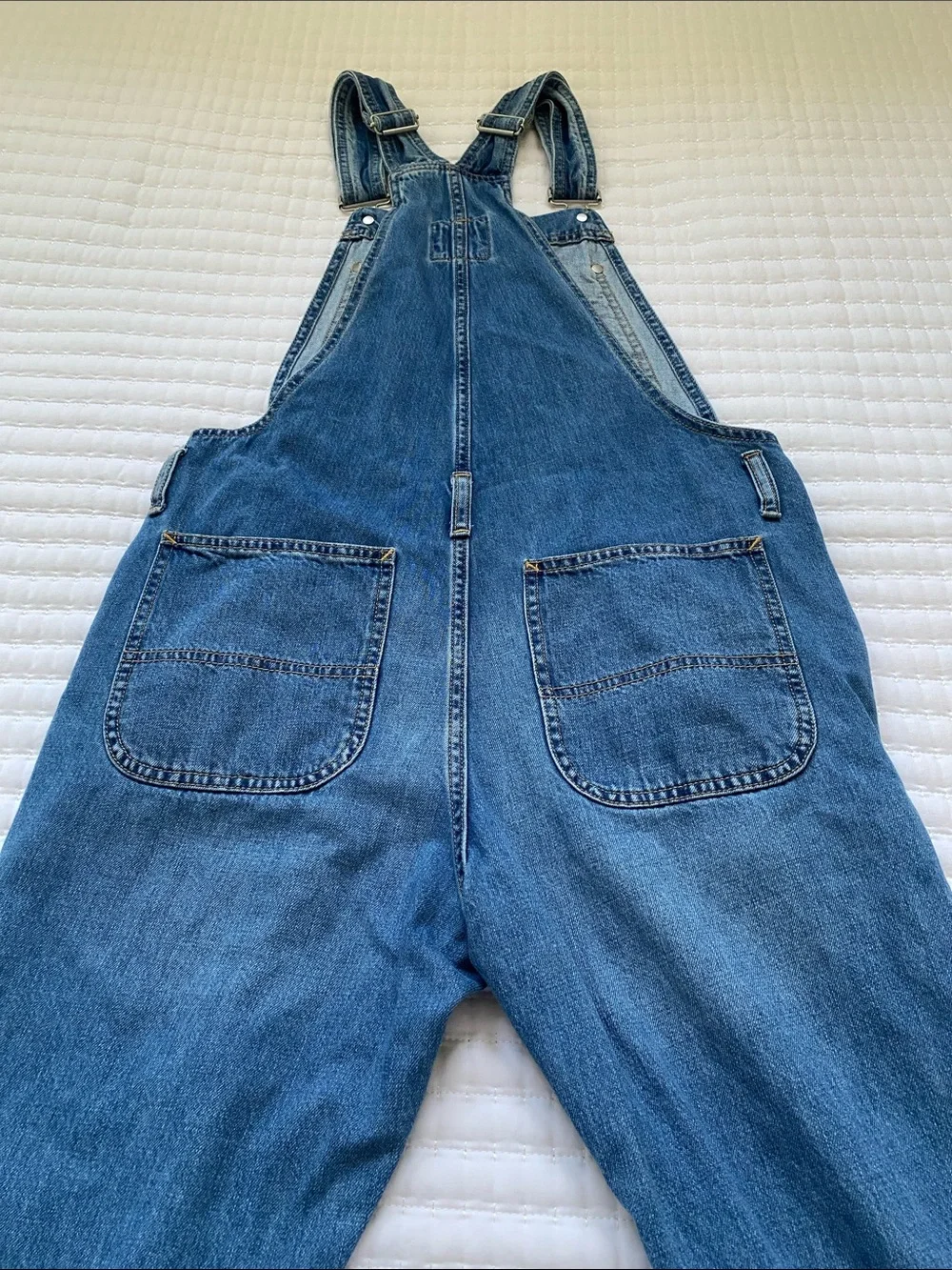 GAP Blue Denim Bibbed Overalls Women’s Size Small